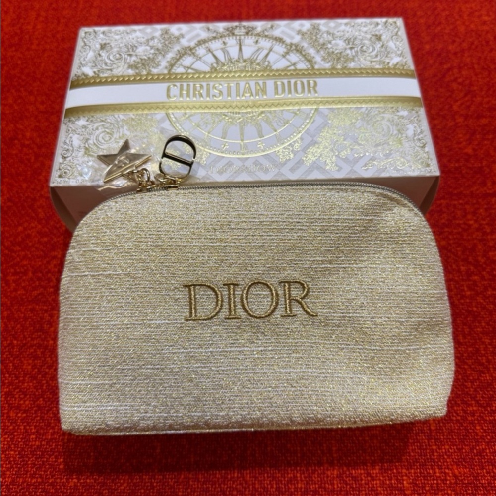 Authentic Dior cosmetic pouch with box